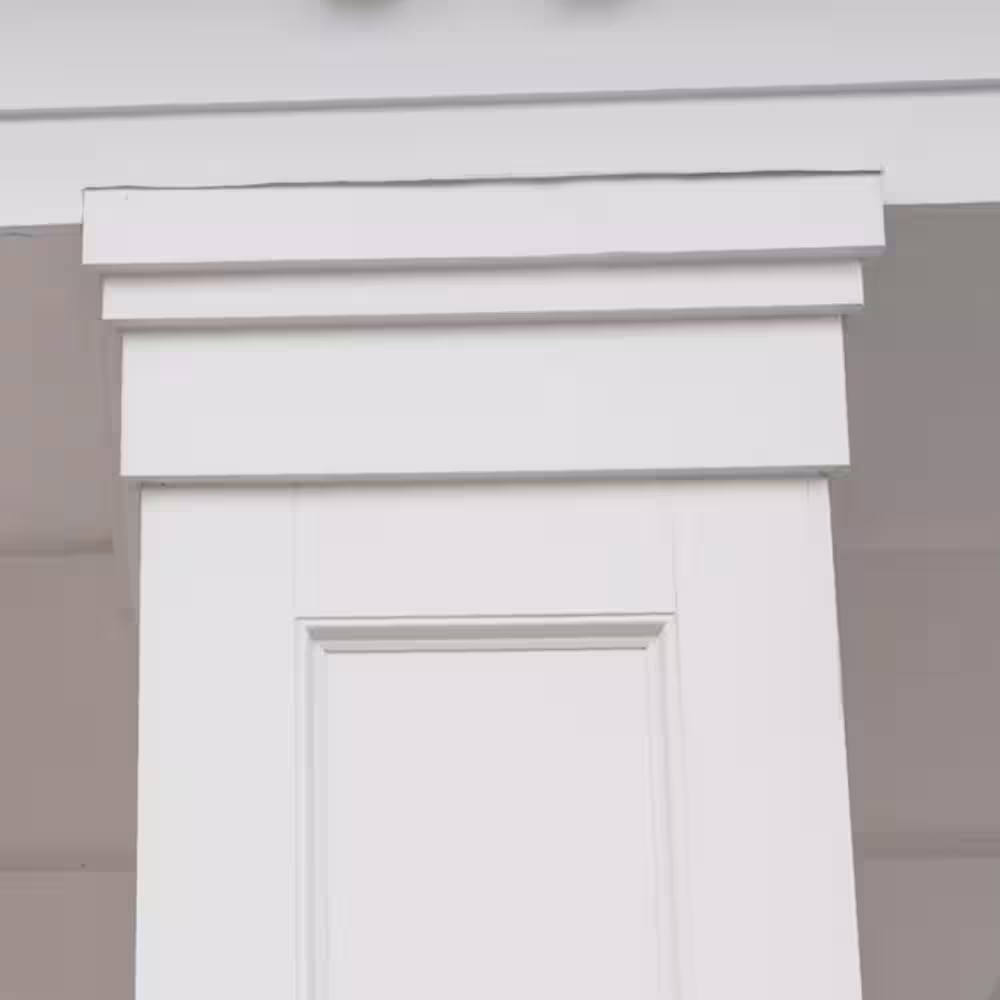 Veranda 1 in. x 5-1/2 in. x 8 ft. White PVC Trim (4-Pack)