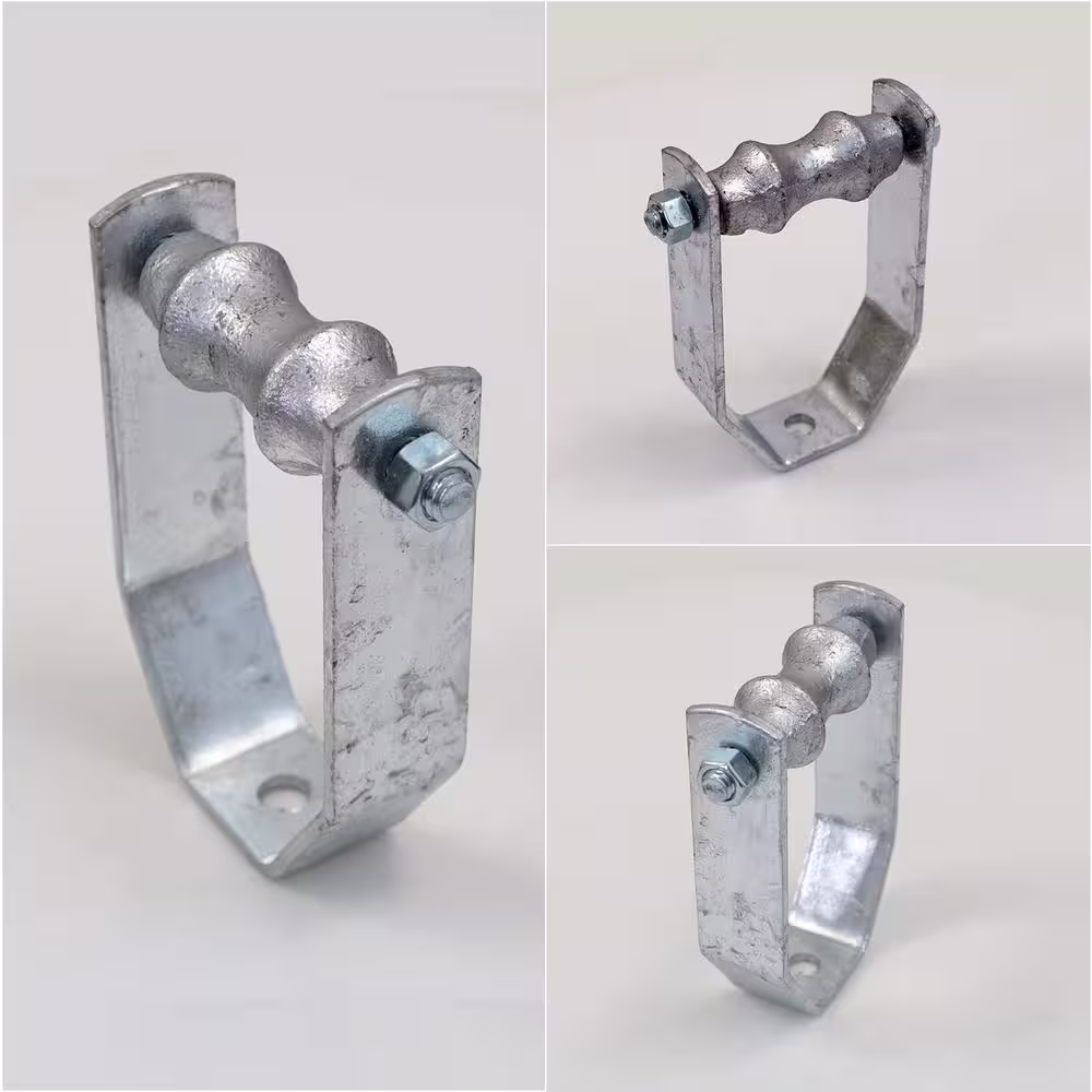 The Plumber's Choice 4 in. Clevis Roller Hanger Hot Dipped Galvanized Steel (5-Pack)
