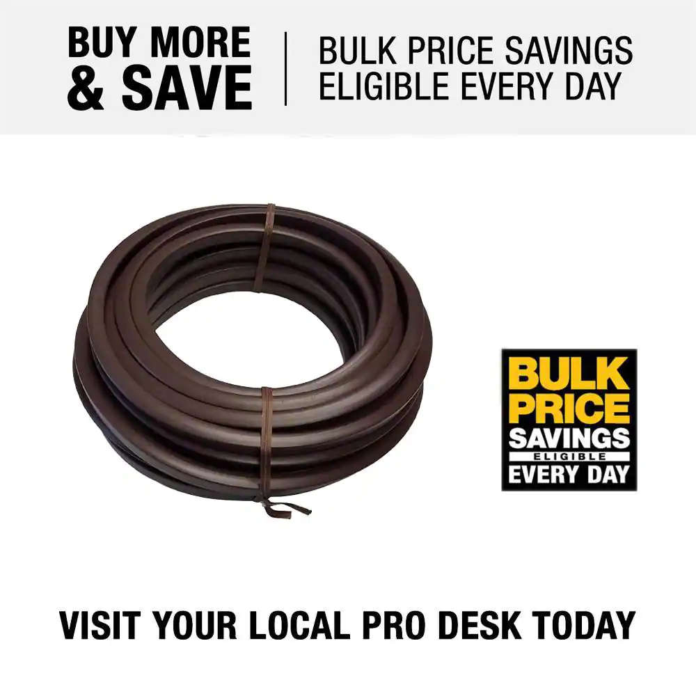 Colmet 25 ft. Brown Vinyl Trim Cap Edging