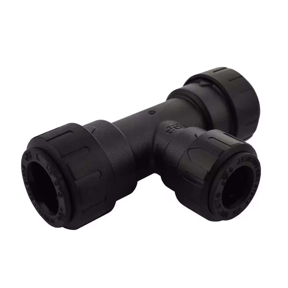 SharkBite 1/2 in. CTS x 1/2 in. CTS x 3/8 in. CTS ProLock Push-to-Connect Reducing Tee (5-Pack)