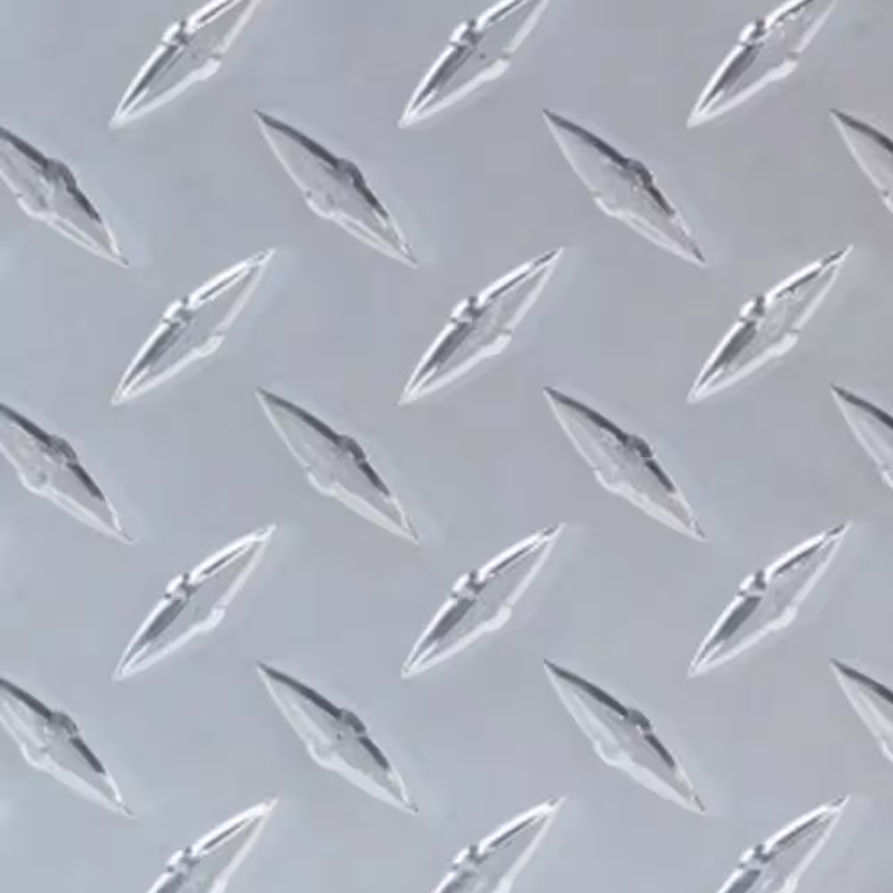 M-D Building Products Heavy Weight 36 in. x 36 in. x 0.063 in. Diamond Tread Silver Aluminum Sheet Metal