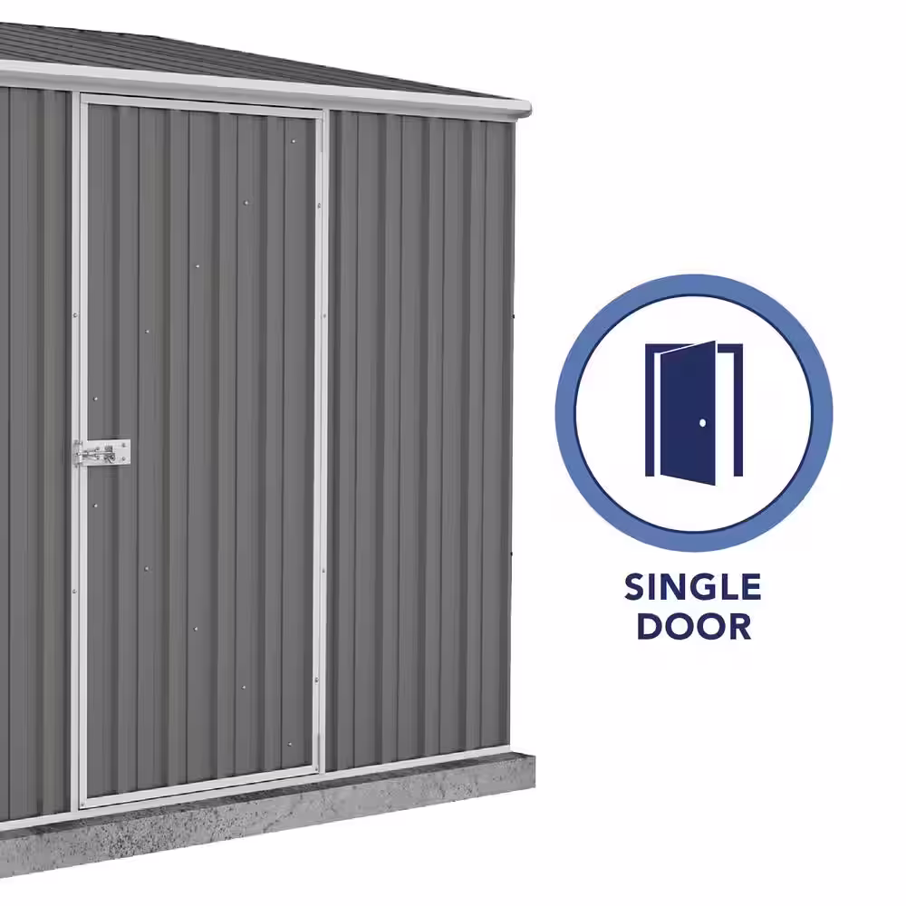 ABSCO Single Door Space Saver 7.5 ft. W x 5 ft. D Metal Garden Shed with SNAPTiTE assembly system (37 sq. ft.)