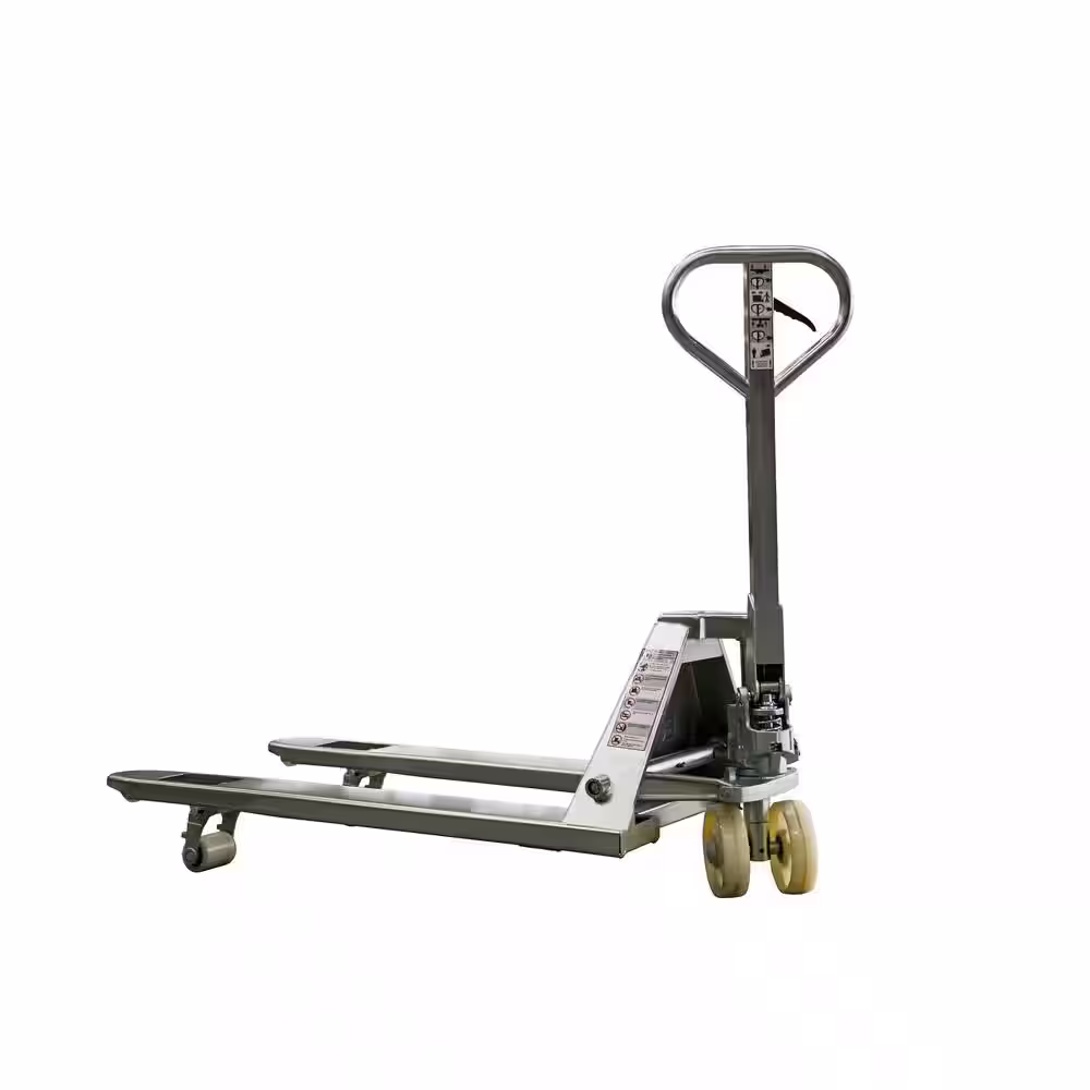 Eoslift Industrial Grade M20Z Galvanized Manual Pallet Jack 4,400 lbs. 27 in. x 48 in. with Special Nylon Wheels