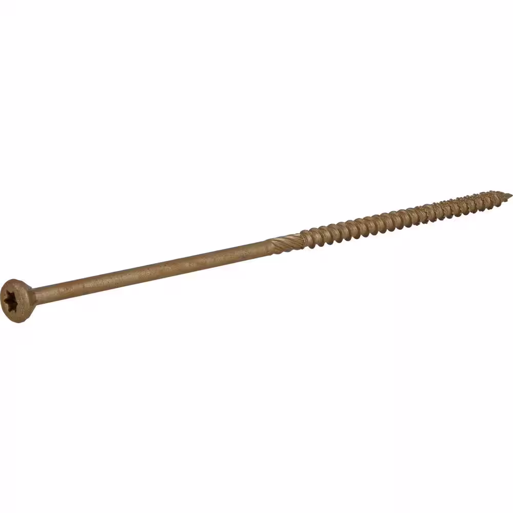Everbilt #10 x 6 in. Star Drive Flat Head Exterior Wood Screws 5 lbs.-Box (177-Piece)