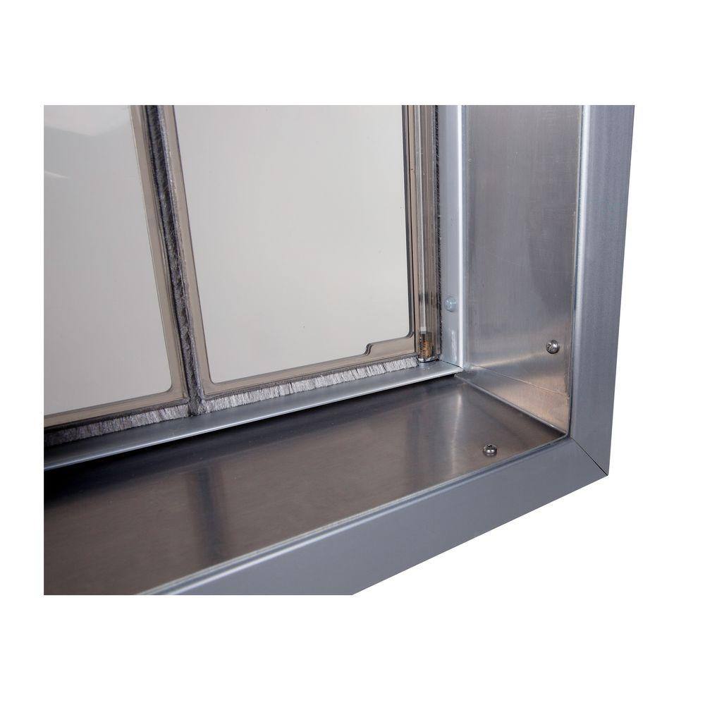 PlexiDor Performance Pet Doors 9 in. x 12 in. Wall Mount Bronze Medium Dog Door