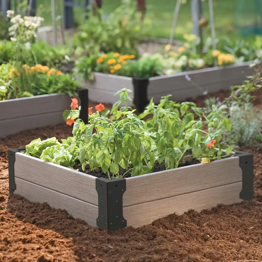 Panacea Raised Bed Black Metal Corner Brackets to Build your Own Raised Bed (Set of 4)