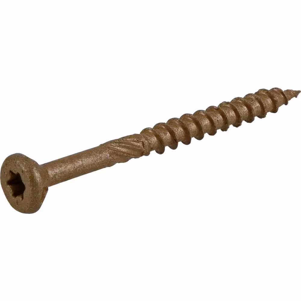 Everbilt #10 x 2-1/2 in. Star Drive Flat Head Exterior Wood Screws 1 lb.-Box (83-Piece)