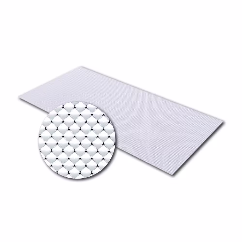 OPTIX 24 in. x 48 in. Clear Prismatic Acrylic Lighting Panel (5-Pack)