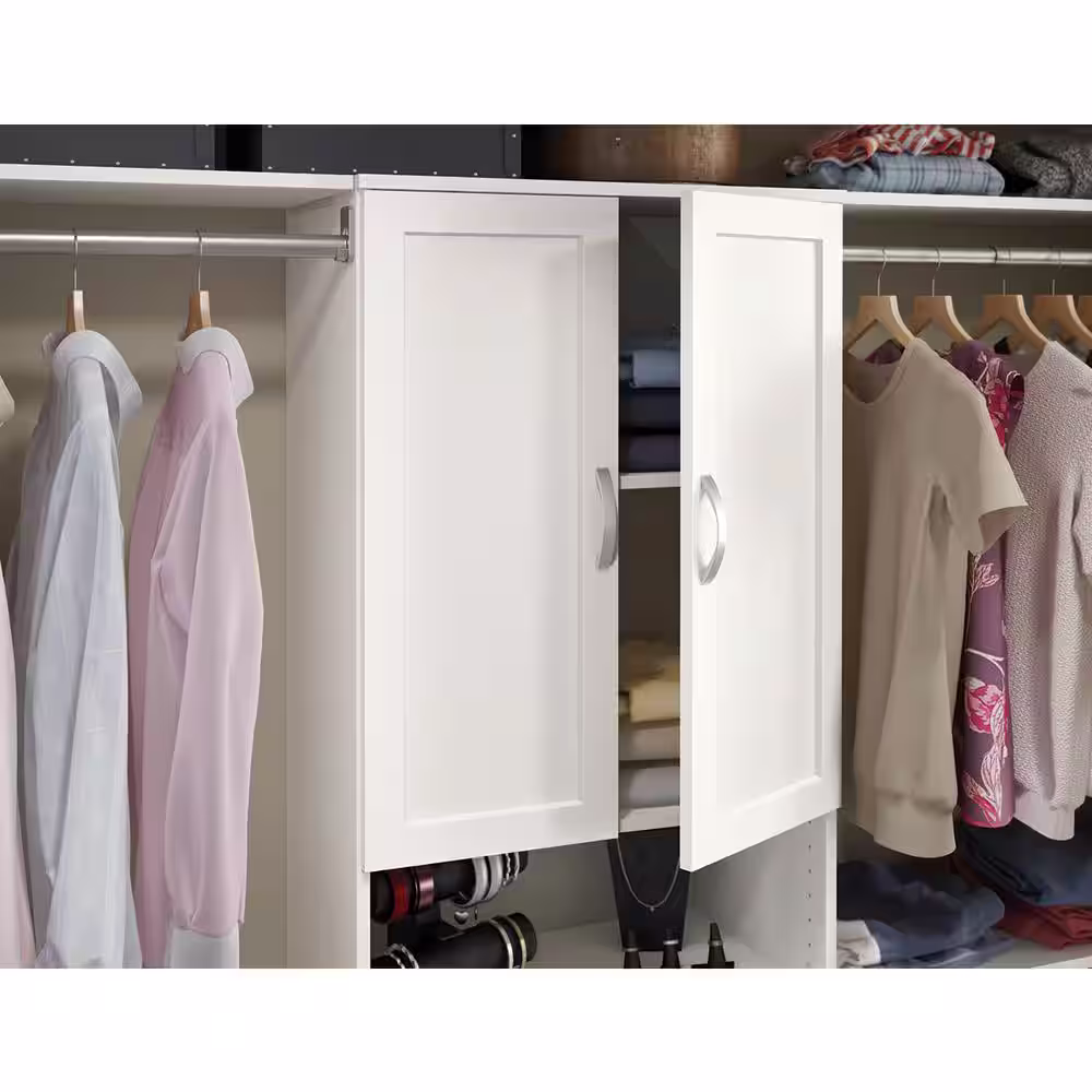 ClosetMaid Style+ 25 in. W Shaker White Closet Door Kit