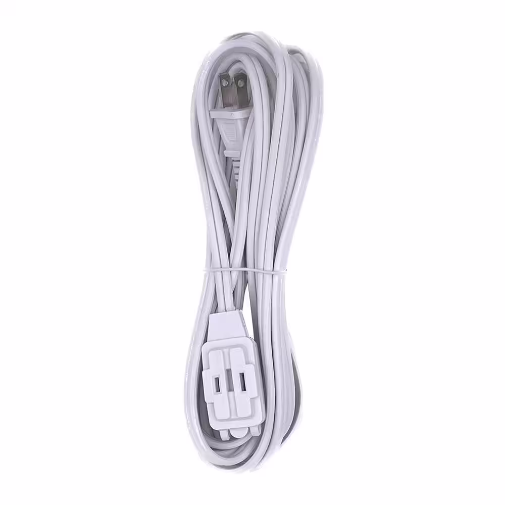 HDX 12 ft. 16/2 Light Duty Indoor Extension Cord, White