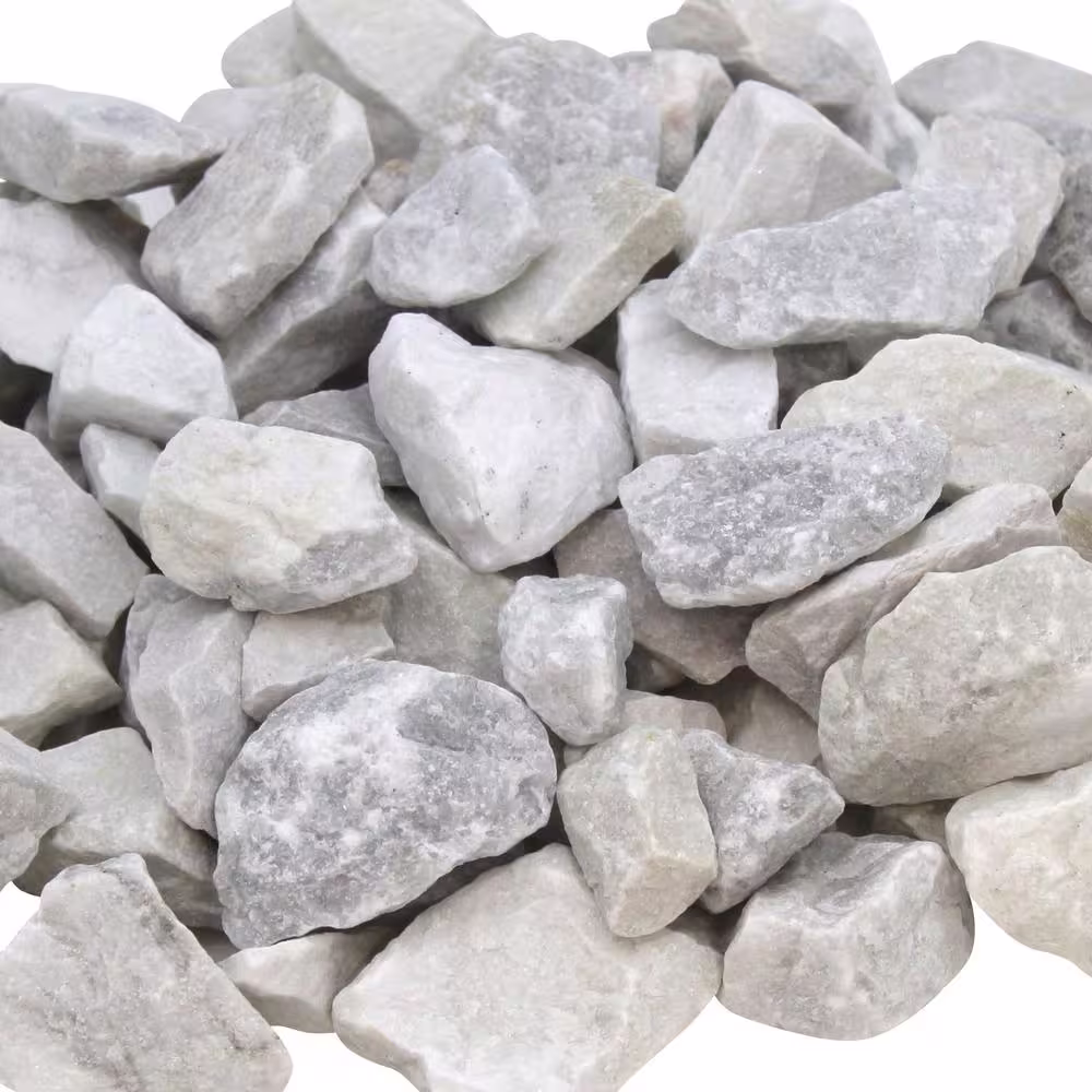 None 21.6 cu. ft. 0.5 in. to 1.5 in. Small Snow White Marble Chips