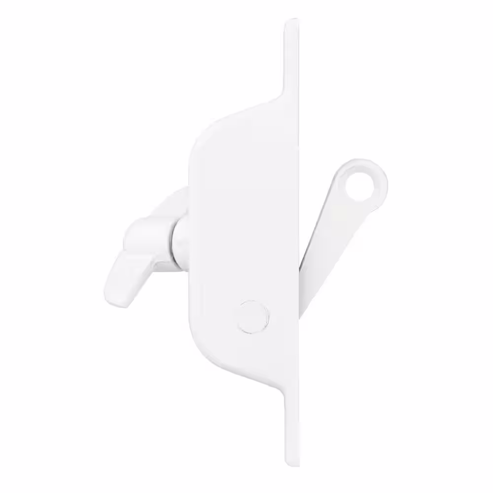 Prime-Line Jalousie Operator, Reversible, With Three Link Arms, White Finish