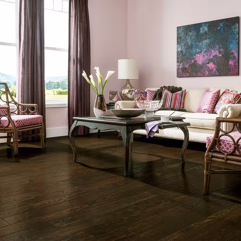 Bruce American Vintage Flint Oak 3/8 in. T x 5 in. W Hand Scraped Engineered Hardwood Flooring (25 sqft/case)