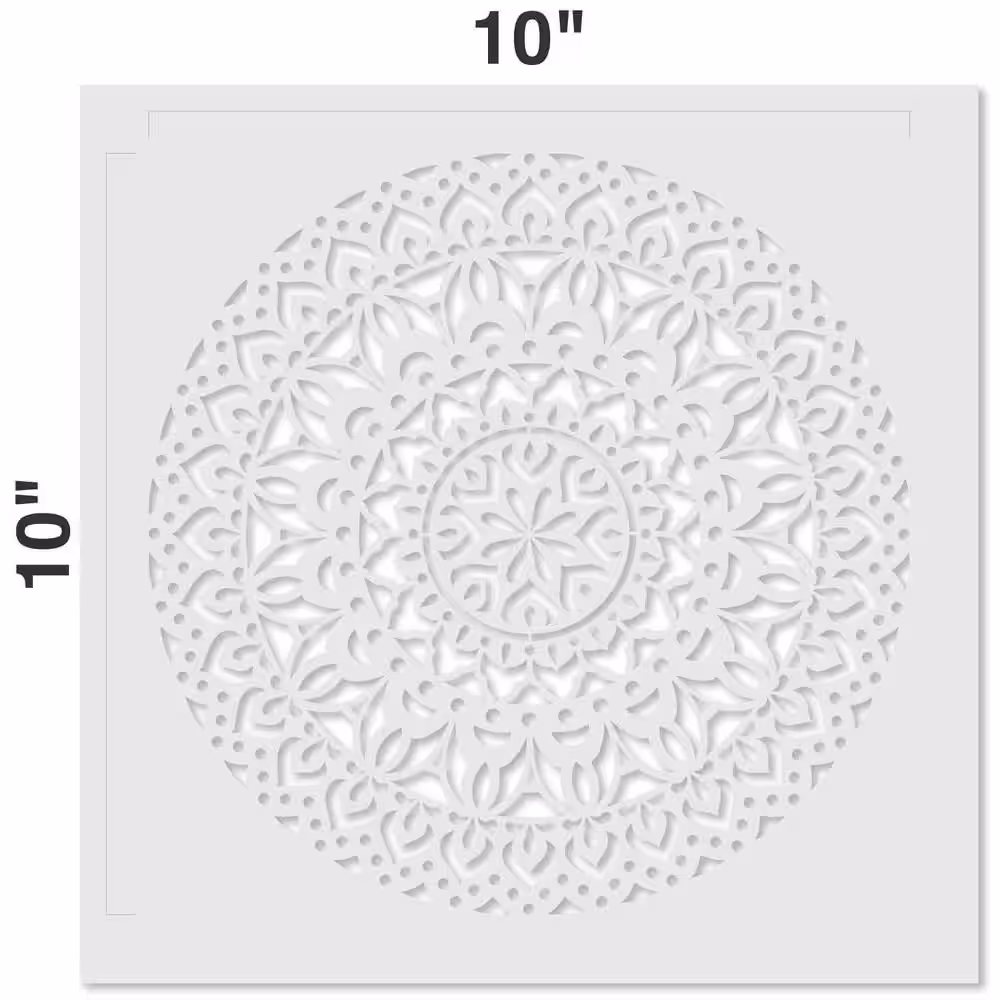 Designer Stencils Shanti Mandala Stencil and Free Bonus Stencil