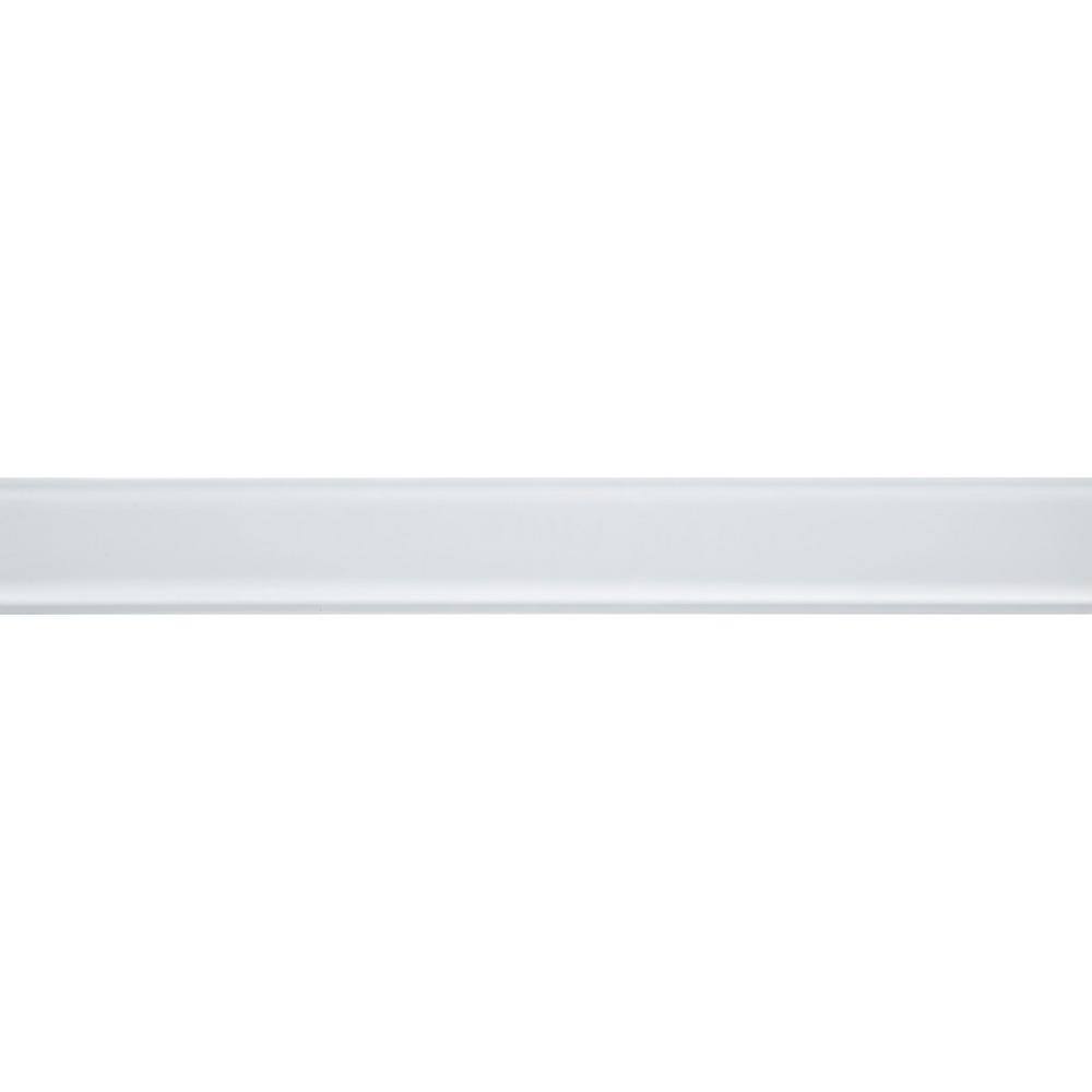 EMSER TILE Vogue White 1.97 in. x 15.75 in. Glass Wall Tile (0.22 sq. ft.)