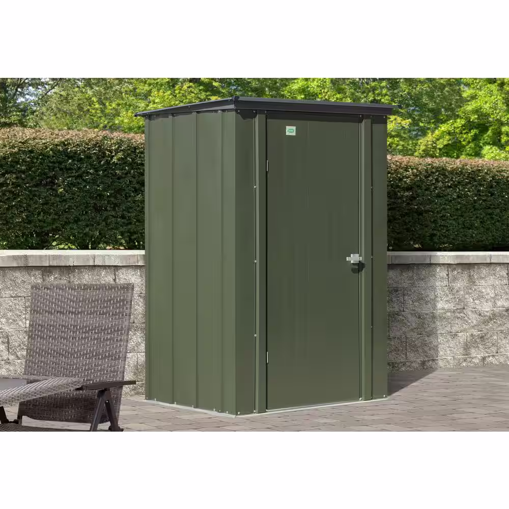 Scotts 5 ft. W x 3 ft. D x 6 ft. H Metal Garden Storage Cabinet Shed 12 sq. ft.