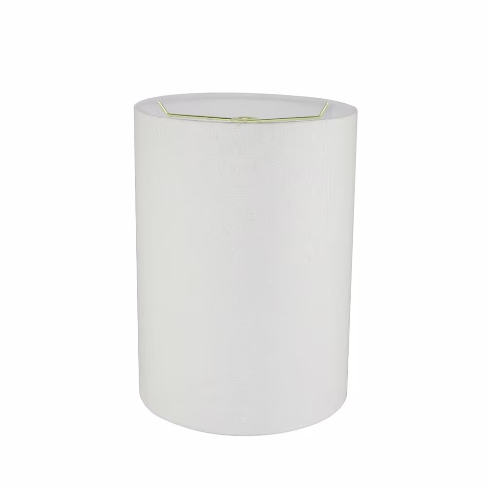 Aspen Creative Corporation 8 in. x 11 in. White Drum/Cylinder Lamp Shade
