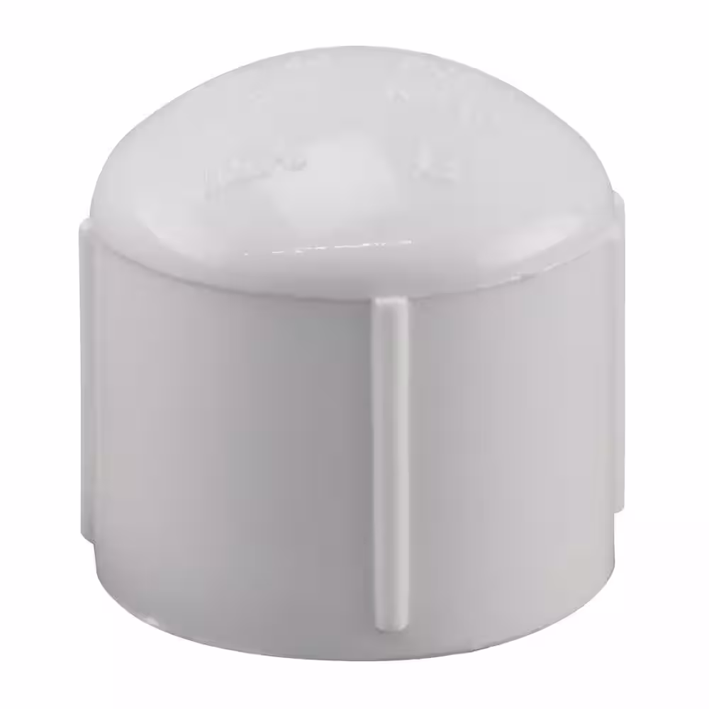 LASCO Fittings 1/2 in. PVC Sch. 40 FPT Cap