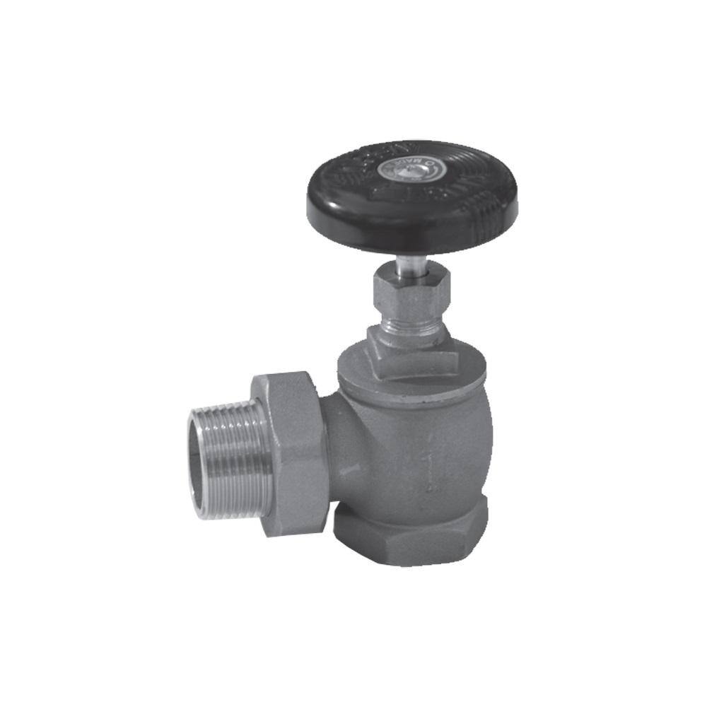 PLUMBERS EDGE 1-1/4 in. Steam Angle Radiator Valve