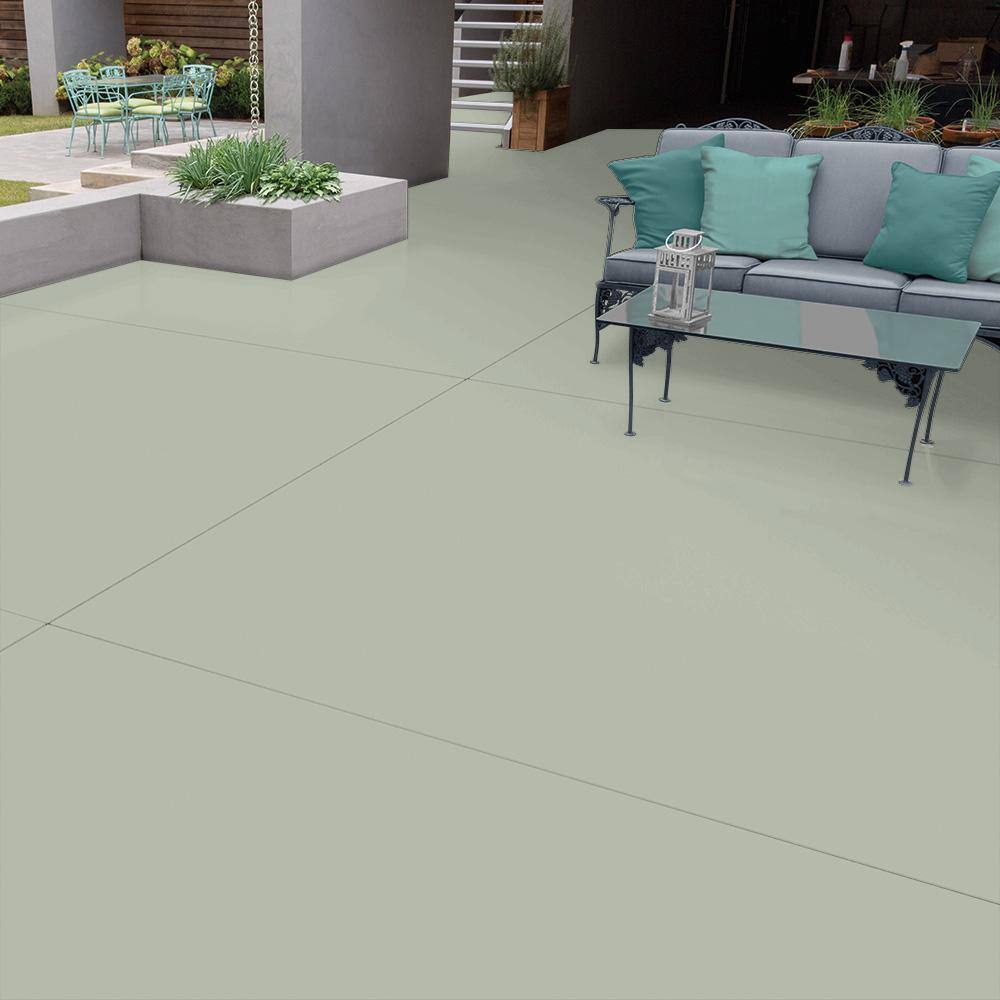 BEHR PREMIUM 5 gal. #PPF-25 Terrace View Self-Priming 1-Part Epoxy Satin Interior/Exterior Concrete and Garage Floor Paint