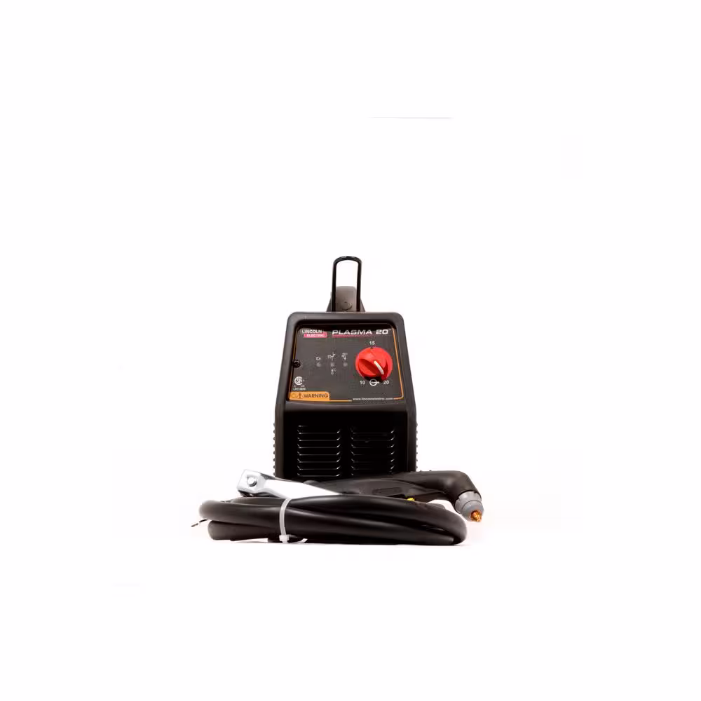 Lincoln Electric 115-Volt 20 Amp P20 Single Phase Plasma Cutter for Cutting up to 1/4 in. Steel, 9-1/2 ft. Torch Reach and 8 ft. Ground