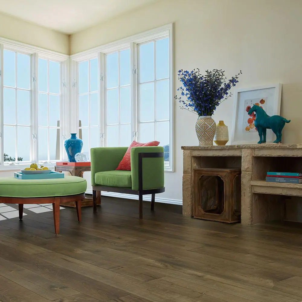 Malibu Wide Plank Pacifica Maple 3/8 in. T x 6.5 in. W Water Resistant Wire Brushed Engineered Hardwood Flooring (23.6 sq. ft./case)