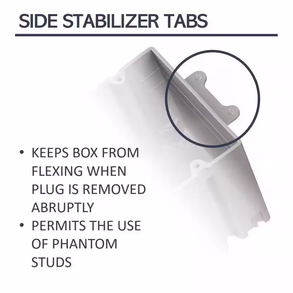Legrand Pass & Seymour Slater New Work Plastic 1-Gang EZ-Grip Switch and Outlet Box