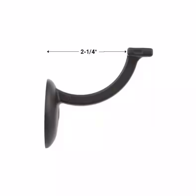 EVERMARK Stair Parts 2-1/4 in. x 3-1/2 in. Old World Roma Copper Wall Rail Mounting Bracket