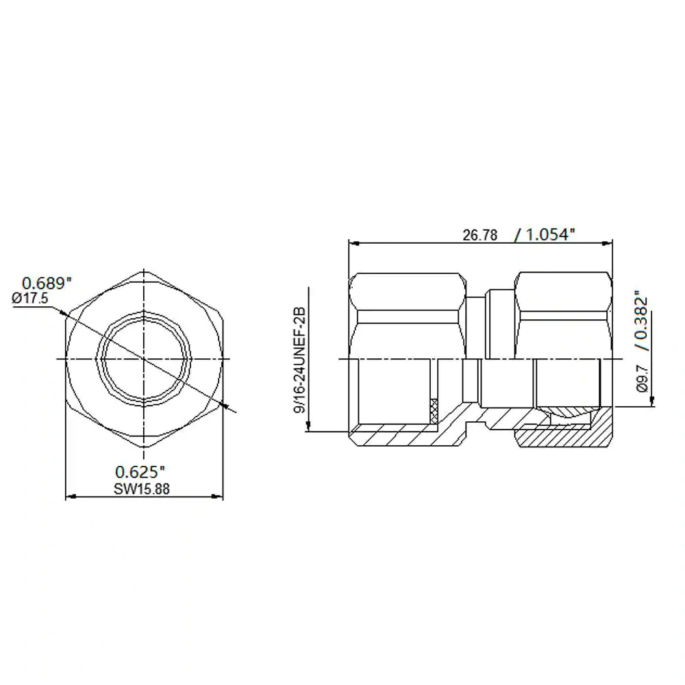 Everbilt 3/8 in. OD Compression x 3/8 in. Flare Brass Adapter Fitting
