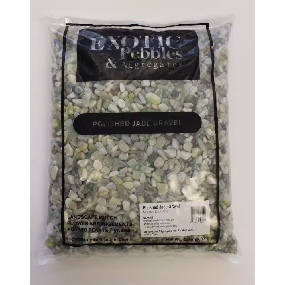 EXOTIC 3/8 in. Polished Jade Gravel (20 lbs. Bag)