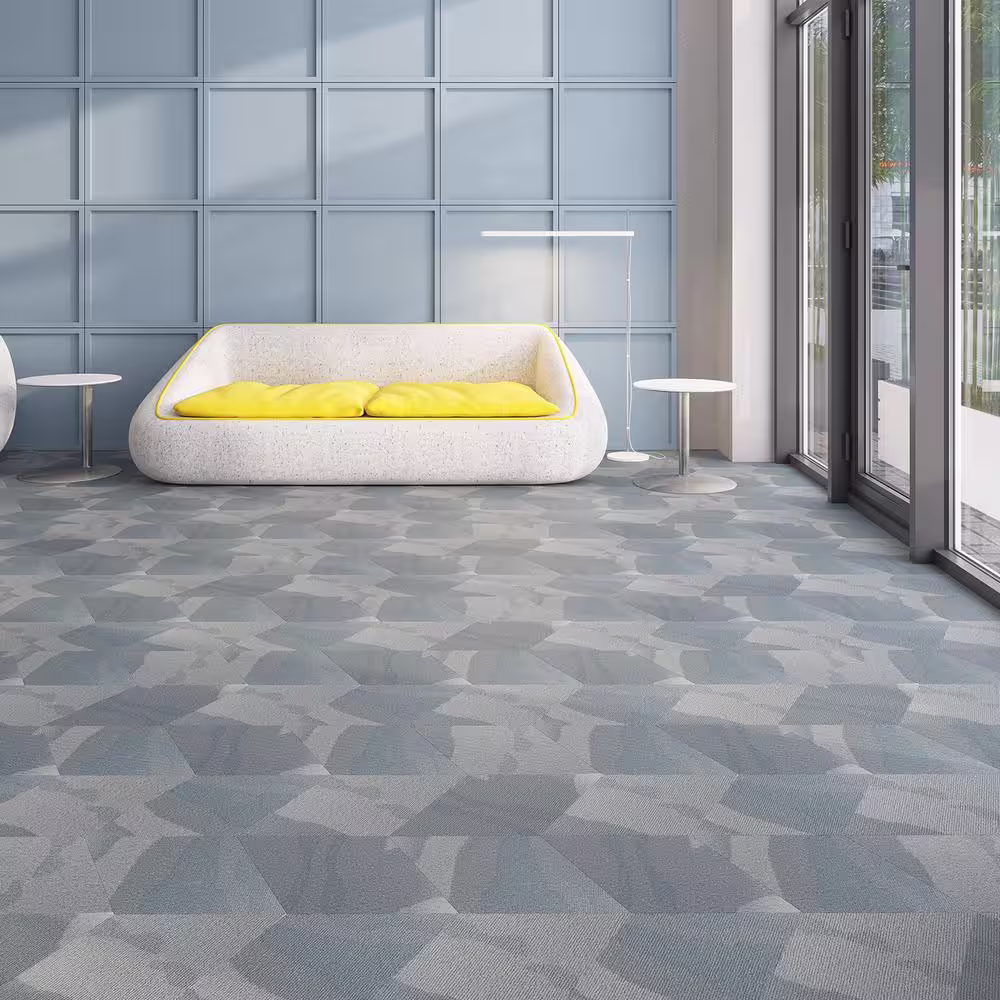 Lucida Surfaces MosaiCore Twilight Braid 28 MIL x 12 in. W x 17 in. L Glue Down Waterproof Vinyl Tile Flooring (15.2 sqft/case)