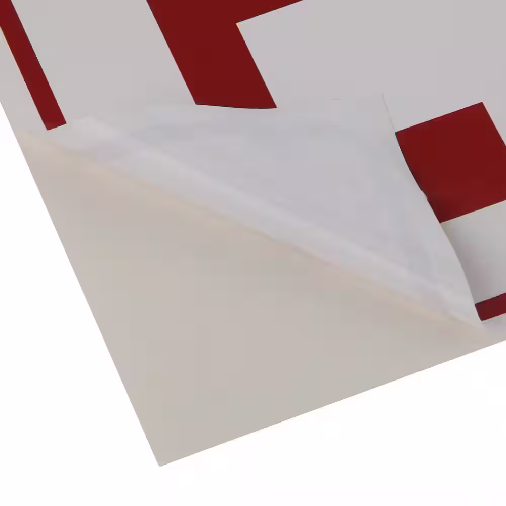 Lynch Sign 10 in. x 7 in. Decal Red on White Sticker Exit