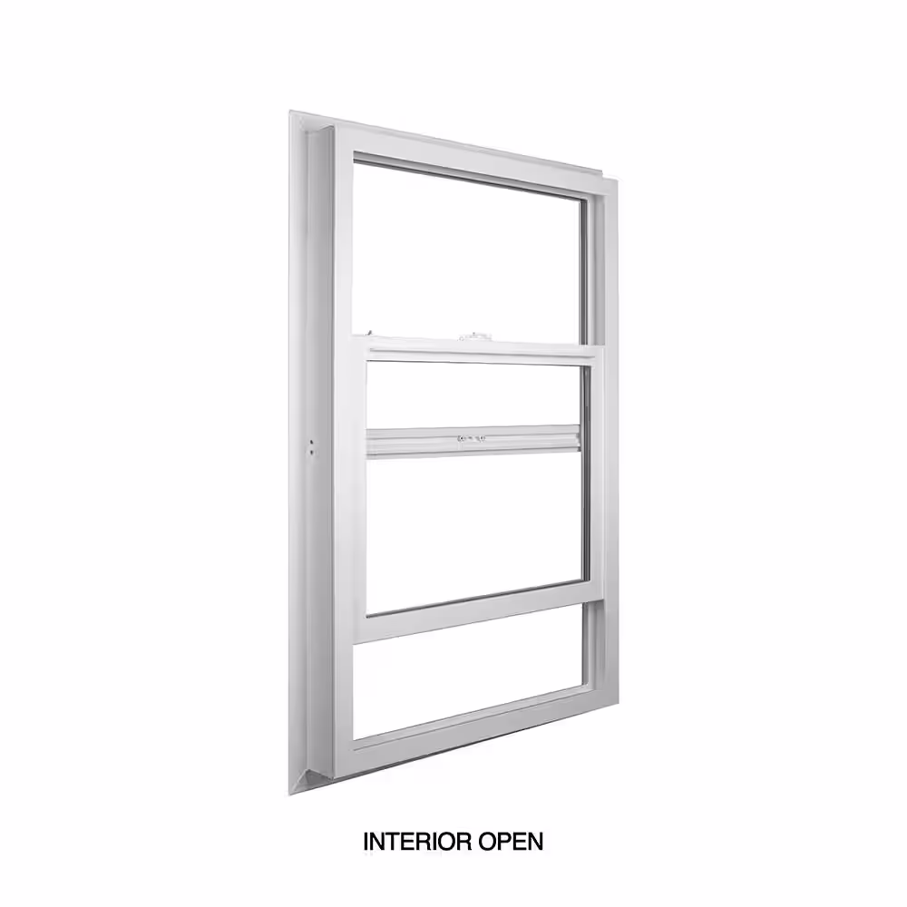 Ply Gem 23.5 in. x 35.5 in. Select Series Single Hung Vinyl Bronze Window with HPSC Glass and Screen Included