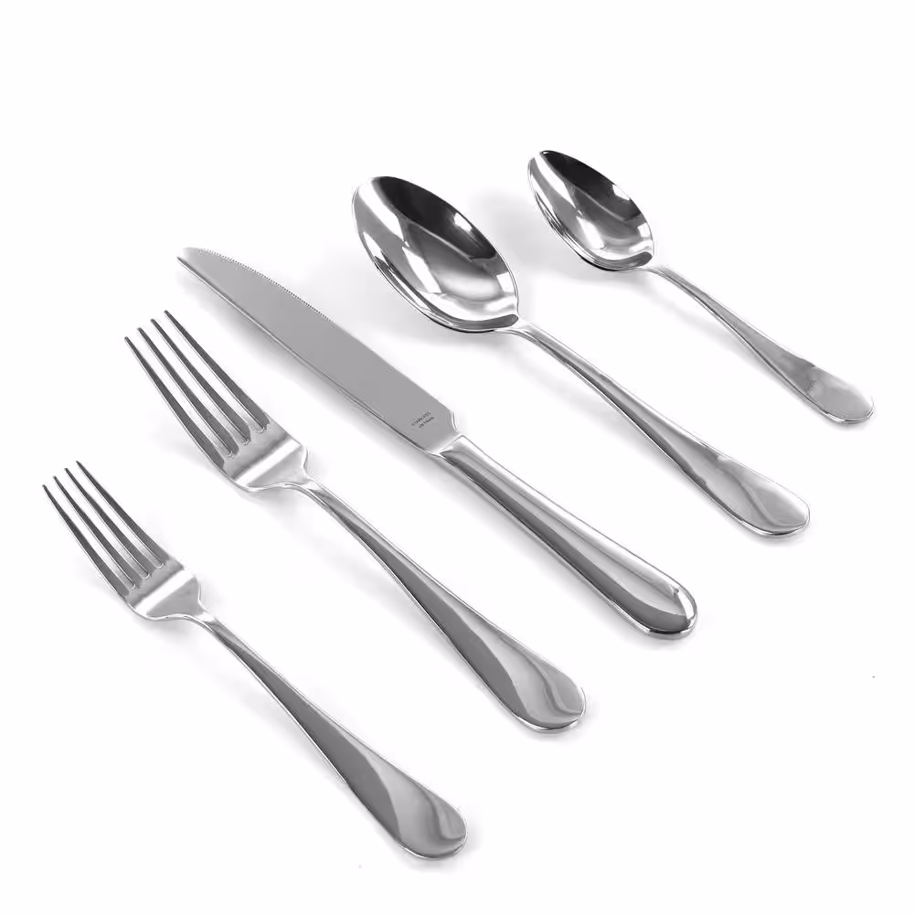None Sutton 20-Piece Stainless Steel Flatware Set