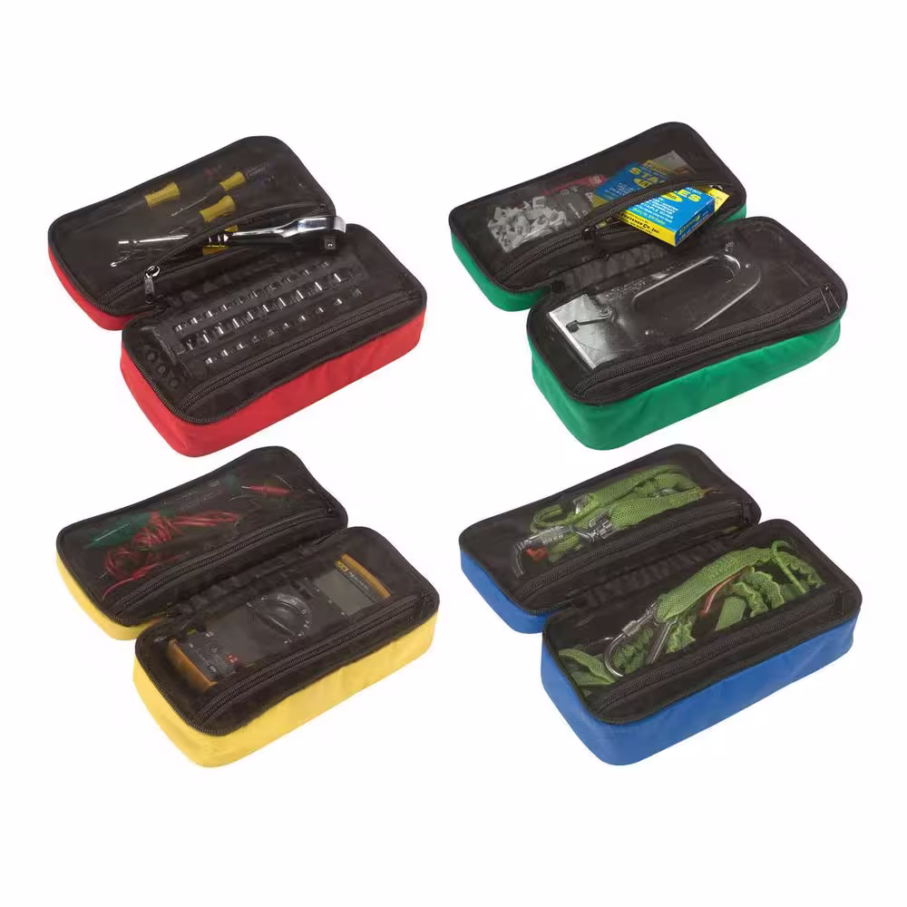 Ergodyne Arsenal 2-Compartment Midsize Small Parts Organizer, Assorted Colors ( 4-Pack )