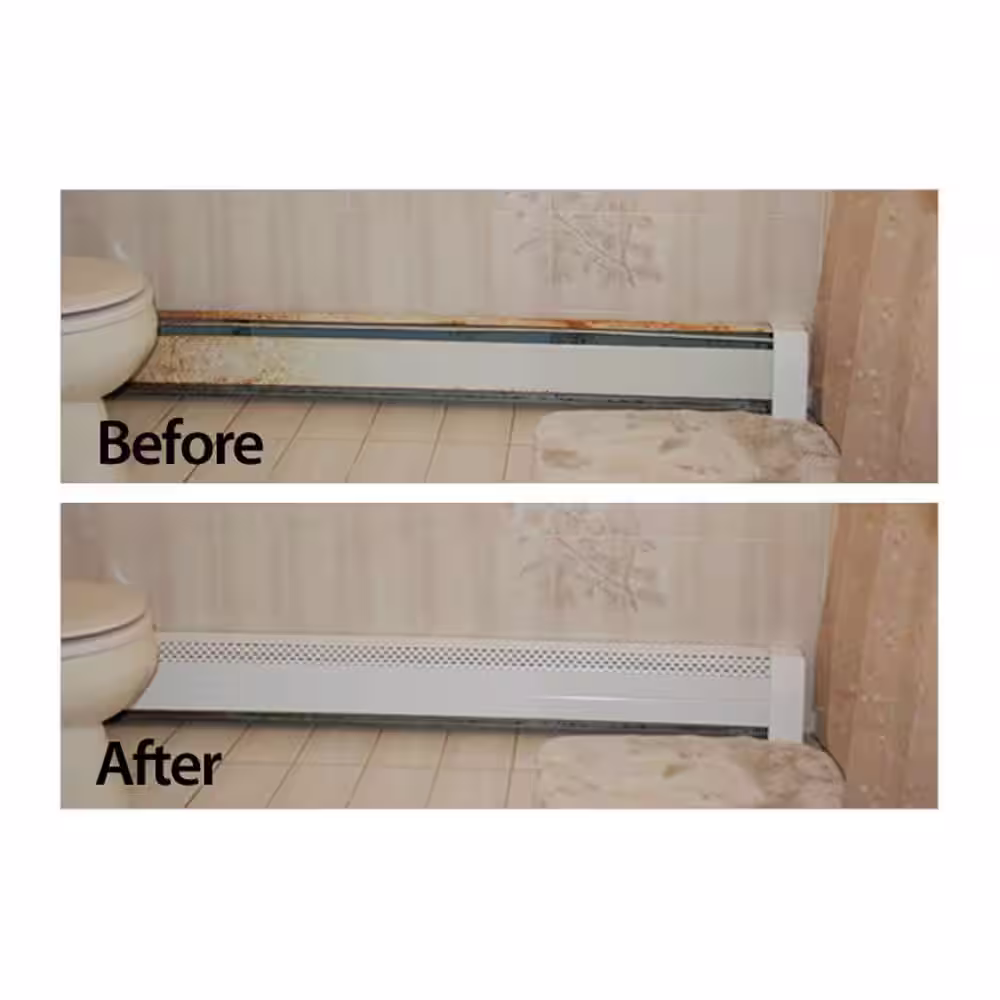 NeatHeat Tall Splice Plate Hot Water Hydronic Baseboard Covers (Not for Electric Baseboard)