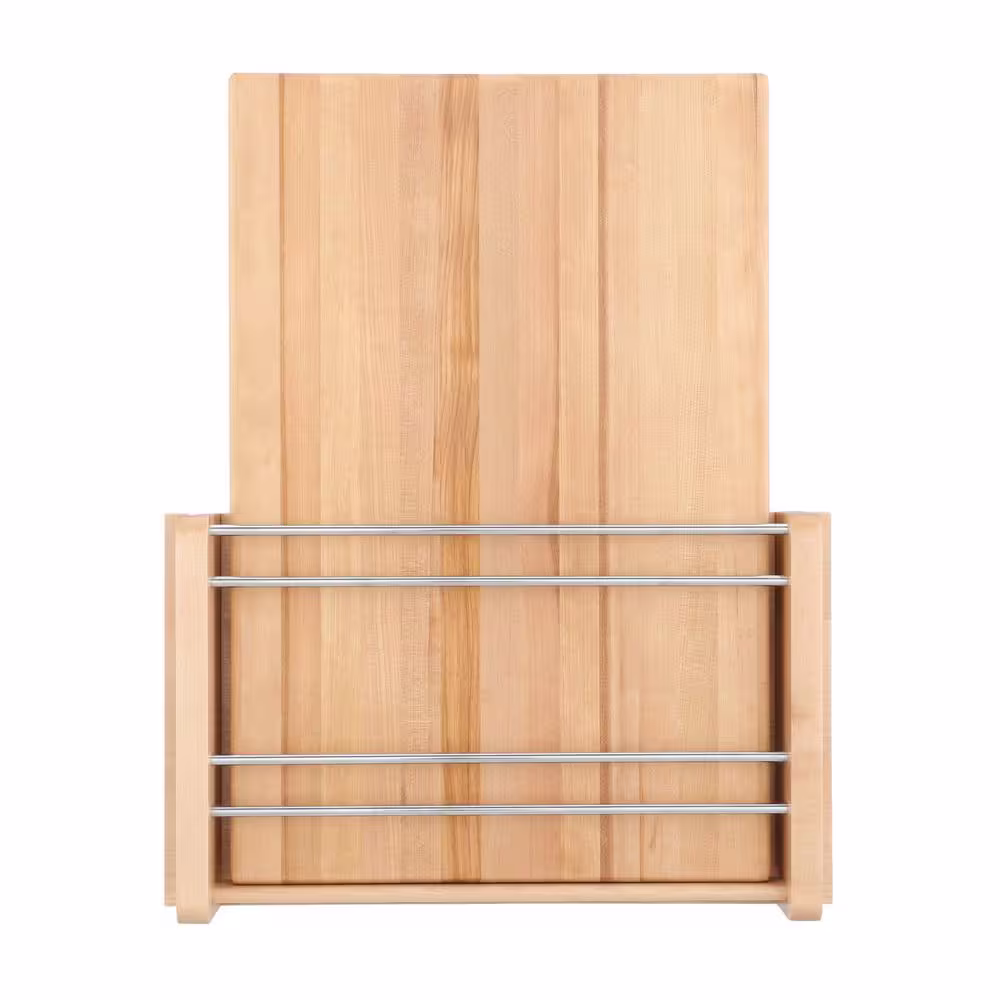 Rev-A-Shelf 16.438 in. H x 13.5 in. W x 2.8 in. D Cabinet Door Mount Wood Cutting Board