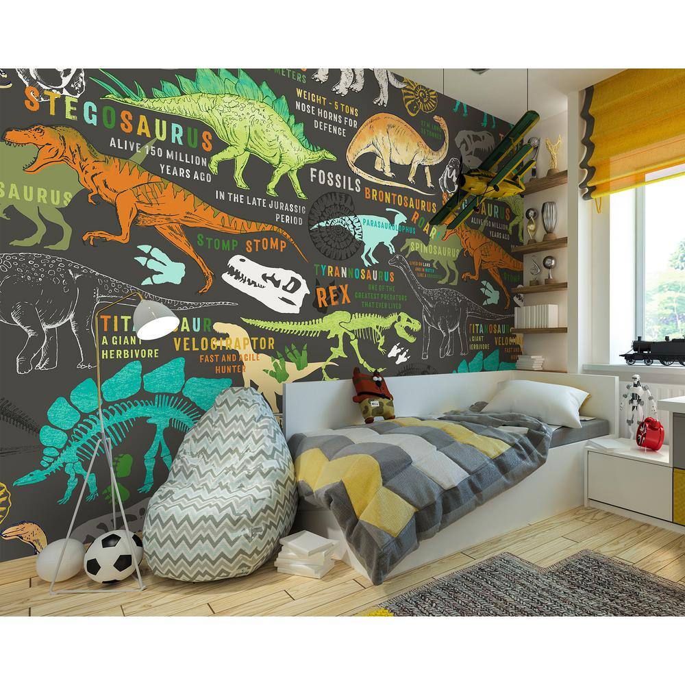 Wall Rogues Brown Dinosaurs Wall Applique