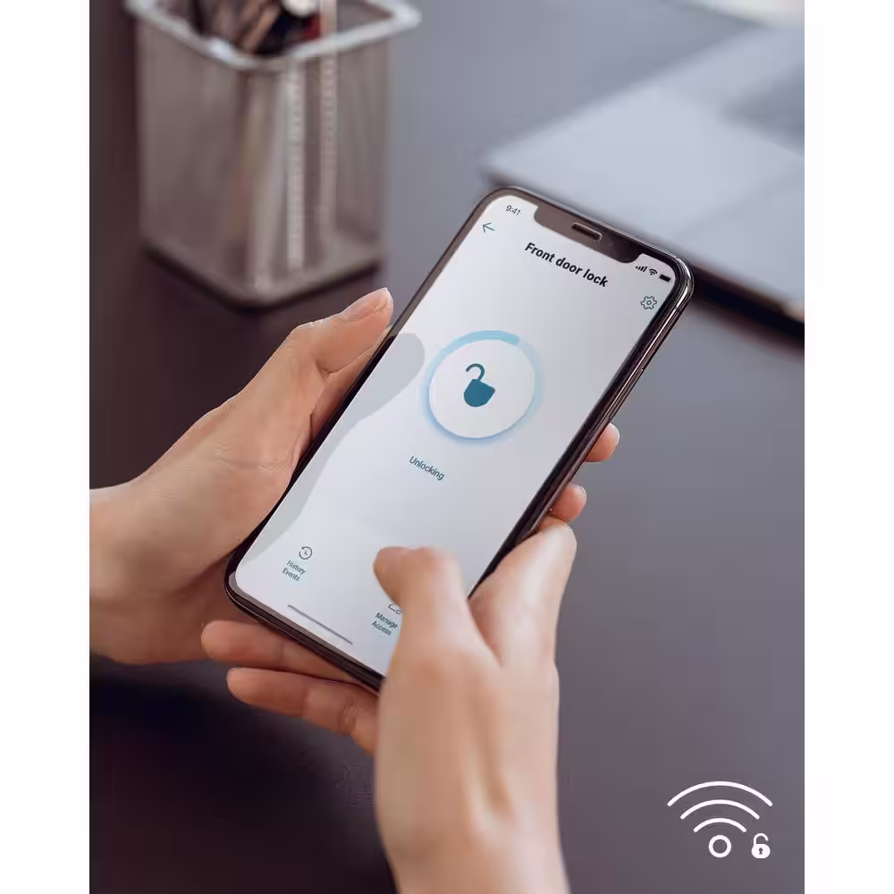 eufy Security Smart Lock Touch and WiFi Deadbolt Replacement Door Lock with Fingerprint Scanner - Black