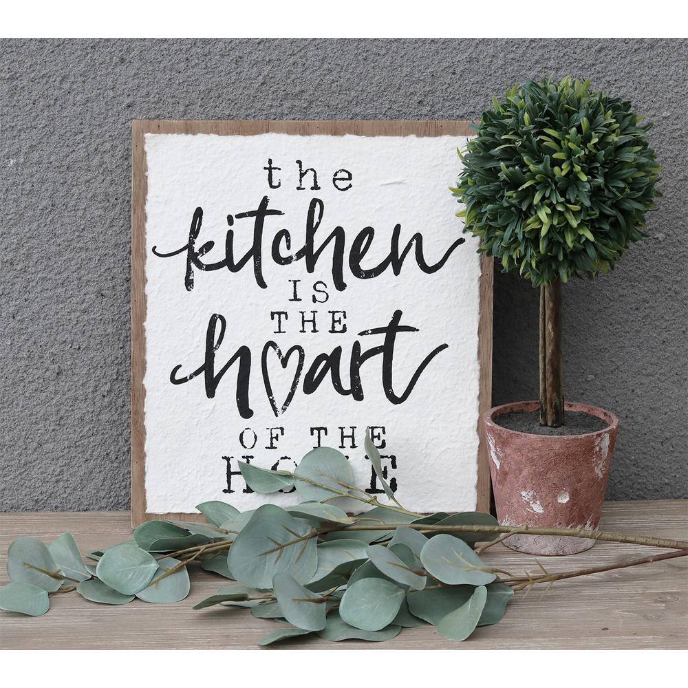 None the Kitchen Is the Heart of the Home Vintage Wood Wall Decorative Sign