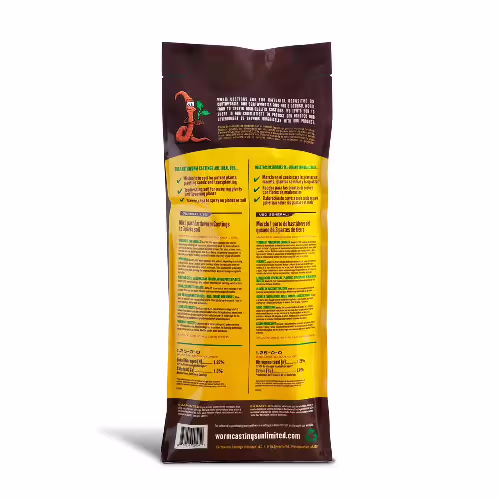 None 12 lbs. Bag Earthworm Castings