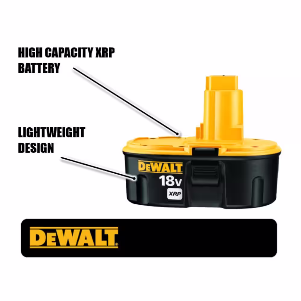 DEWALT 18V XRP Ni-Cd Rechargeable Battery with Security Strap for DEWALT 18V Power Tools