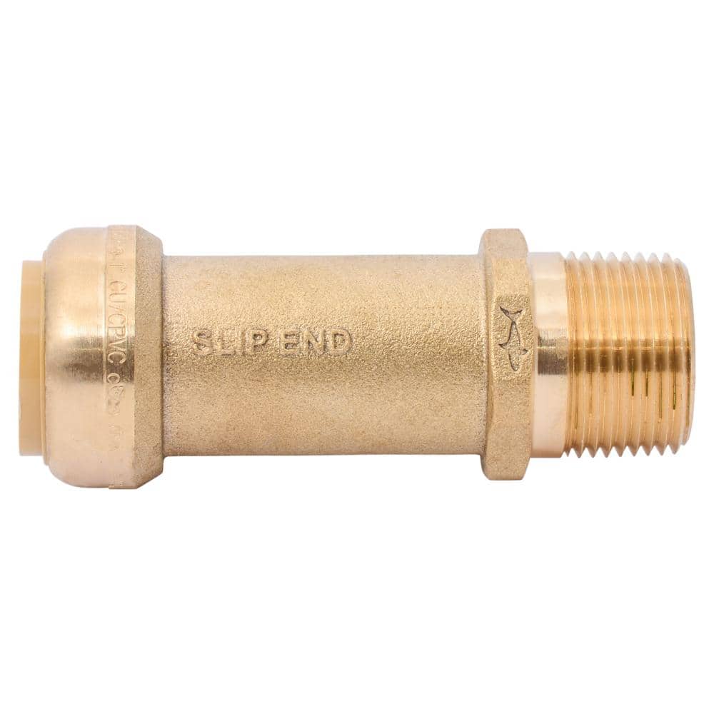SharkBite 1 in. Push-to-Connect x MIP Brass Slip Adapter Fitting