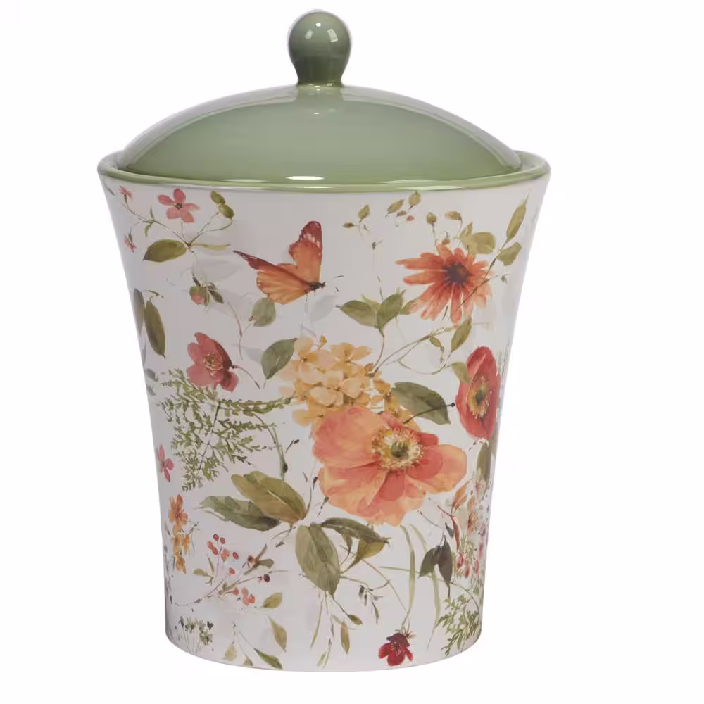 Certified International Nature's Song 3-Piece Earthenware Canister Set 5472104 oz.