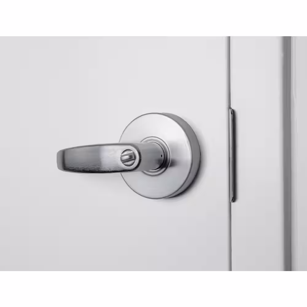 Global Door Controls Pisa Series Standard Duty Brushed Chrome Grade 2 Commercial Cylindrical Entry Door Handle with Lock and Clutch Function