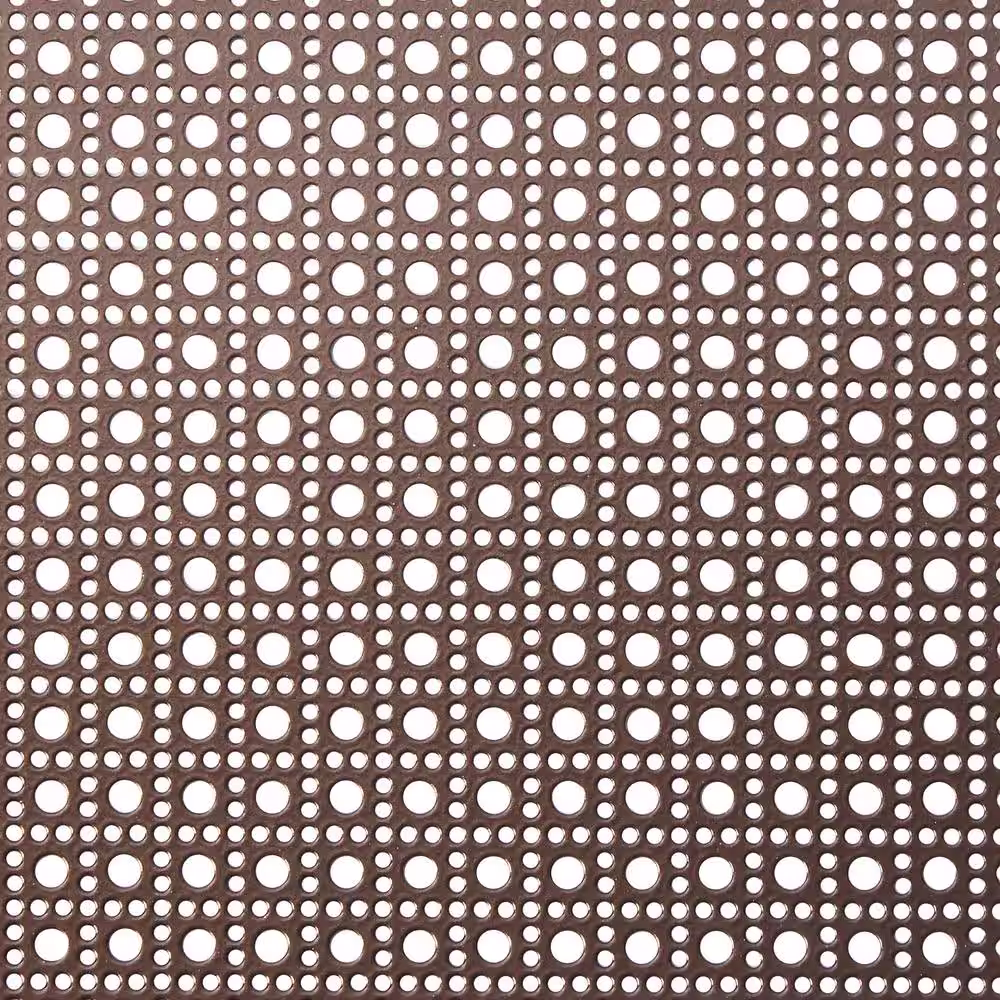 M-D Building Products 3 ft. x 3 ft. Aluminum Venetian Bronze Lincane Sheet