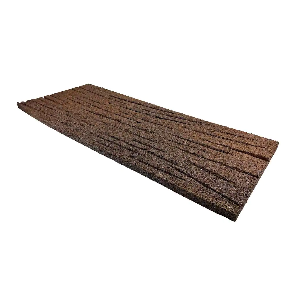 Flexon Railroad Tie Rubber Stepping Stone (Set of 3)