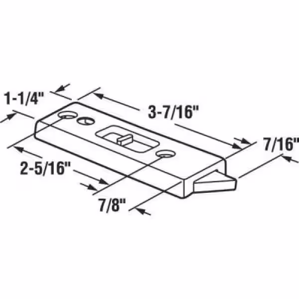 Prime-Line Tilt Latch, Black plastic, for vinyl windows, 2-5/16 in. Hole Centers, Safety lock feature (1-pair)