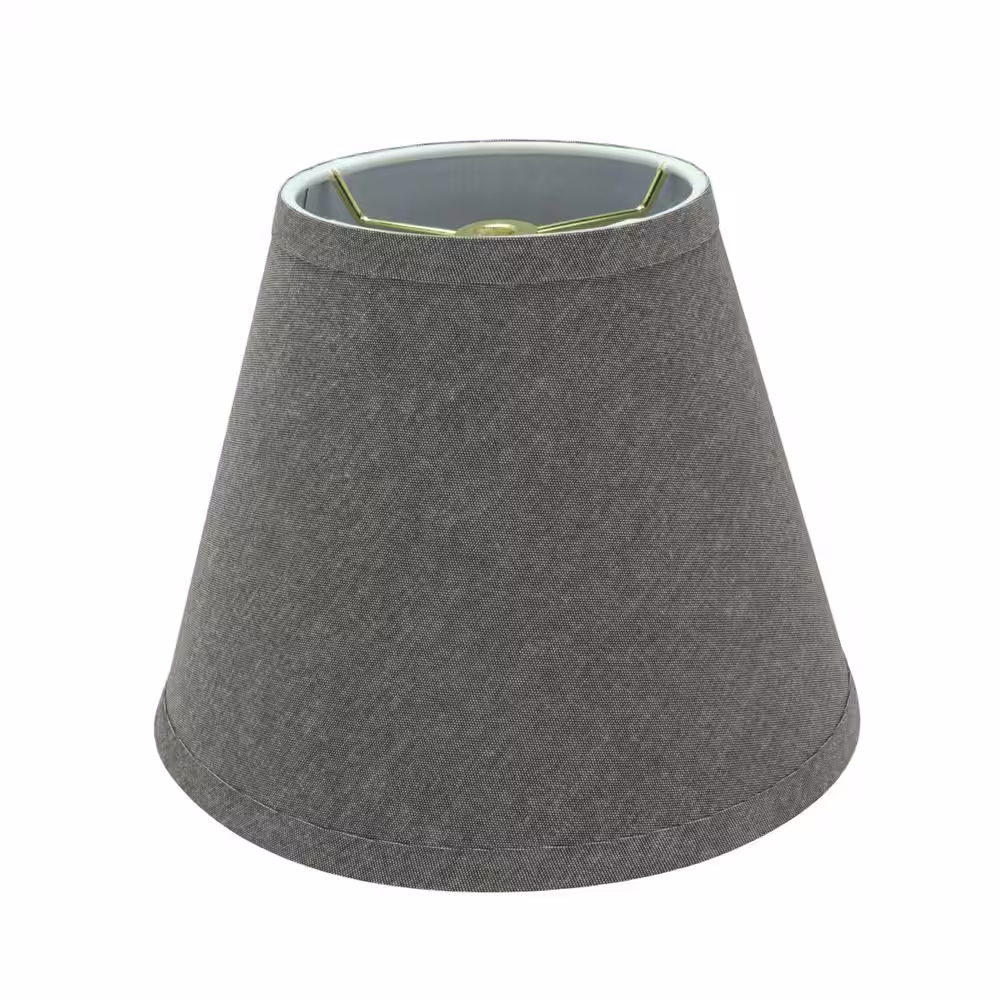 Aspen Creative Corporation 9 in. x 7 in. Grey Hardback Empire Lamp Shade