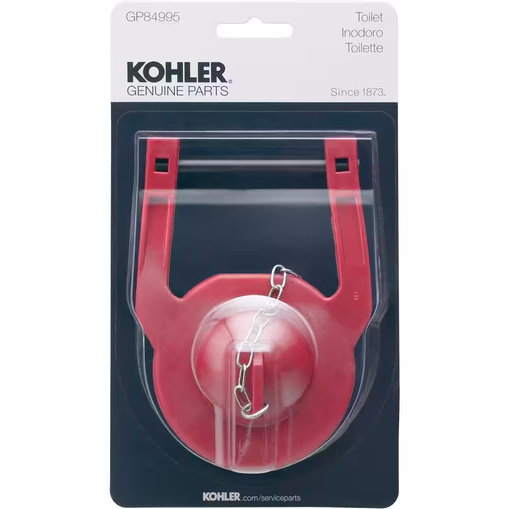 KOHLER 2 in. Hinge Toilet Flapper Used in Various 1-Piece Toilets